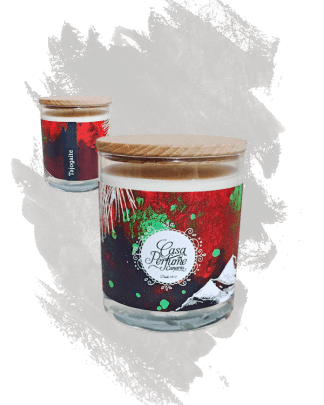 Vela premium Tajogaite - Fragancia amaderada y ahumada, inspirada en el volcán de La Palma.